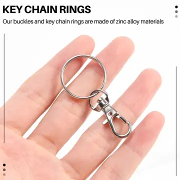 30Pcs Lobster Claw Clasps Key Chain Swivel Clasps Hook Clips Jump Ring Lobster  Clasps Key Ring Loop for DIY Craft Jewelry Making