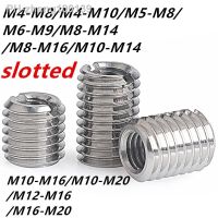 【HOT】☾⊙☾ M4/M5/M6/M8-M20 SUS304 inside outside thread slotted screw wire insert sleeve conversion nut Coupler Convey1266