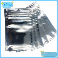 XIUZH 100 PCS 20x30ซม./8x12นิ้ว ถุงป้องกันไฟฟ้าสถิตย์ เงินสีเงิน สี่เหลี่ยมมุมฉาก ถุง ESD ปิดผนึกได้ อุปกรณ์ระดับพรีเมียม ซิปมีซิป ถุงป้องกัน ESD GPU SSD HDD