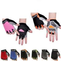 HOT Cycling Anti-slip Anti-sweat Men Women Half Finger Gloves Breathable Anti-shock Sports Gloves Bike Bicycle Glove