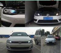 2ชิ้น Pw24w Canbus หลอดไฟ Lampu Jalan กลางวันสำหรับ Mk7กอล์ฟ Golf7 R-Line2013-Up Vii กับไฟหน้าซีนอนเท่านั้น