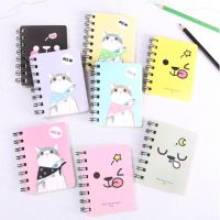 1Pcs Cute Kawaii Cartoon Coil Creative Small Notebook Small Fresh Portable Mini Notepad Stationery Book Student children Gifts