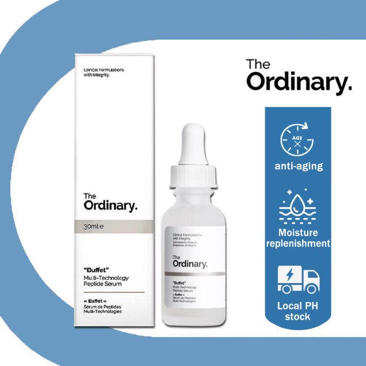 The Ordinary Buffet Multi Technology Peptide Serum 30ml Anti Aging Anti Wrinkle Facial Serum