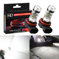 S&amp;D 2pcs H11 H8 LED 9005 HB3 HB4 9006 Fog Light Bulbs Car Running Lights Auto Driving Lamp 12V 24V 6000K White