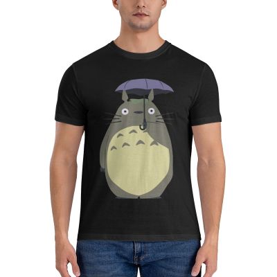 Retro Printed Short Sleeve Cotton Tshirts Original Tshirts My Neighbor Totoro T Shirts Mens Estdio Ghibli Gildan