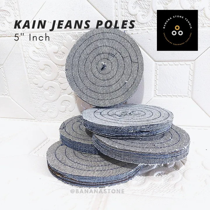 Kain Poles Jin Mata Gerinda Kain Jeans Inch Mm Tebal