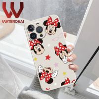 เคสโทรศัพท์ซิลิโคนเหลวตัวการ์ตูนน่ารักของดิสนีย์มิกกี้มินนี่สำหรับ VIVO Y21 Y21S Y33S Y21A Y21T Y33T Y50 Y30 3D Y75ปกป้องกล้องซิลิโคนนิ่มฝาครอบด้านหลังกันกระแทก