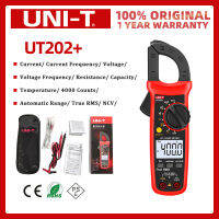 (พร้อมสต็อก) UNI-T ut202 + AC-400A 600 โวลต์ T Rue RMS มัลติมิเตอร์แบบดิจิตอลหนีบ,NCV ช่วงอัตโนมัติ,สูงสุด/นาที,AC/DC ปัจจุบันแรงดันไฟฟ้าความจุความต้านทานทดสอบอุณหภูมิด้วย P Robe อุณหภูมิและโหมด REL