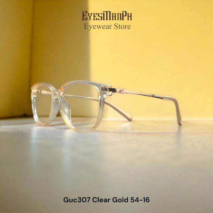 EMGU307 Clear Gold 5416142 Replaceable Lens/Eyeglasses/Eye Frame/Eye