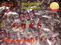 【cw】 20pcs/50pcs 35V 220uF CHEMI CON 35V220UF 10x12.5mm Electrolytic capacitor NCC Frequency Low Resistance