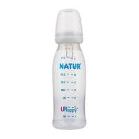 NATUR ขวดนมยกลัง 6ขวด UHappy 8oz.