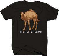 เสื้อยืดคริสต์มาส Fa-La Lama ตลก100% ผ้าฝ้าย