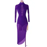 2023Summers Standard Tassels Dresses for Women New Latin Dance Wear (Spandex) จัดส่งฟรี Advanced Customization Samba Costume