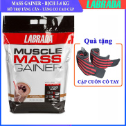 FREE Wrist Wraps Labrada Nutrition Muscle Mass Gainer, Chocolate, 12 Pound