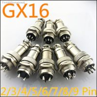 ☋ 1set GX16 2/3/4/5/6/7/8/9 Pin Male Female 16mm L70-78 Circular Aviation Socket Plug Wire Panel Connector Free Shipping