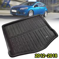 สำหรับ Ford Focus Mk3 Hatchback Hatch ด้านหลัง Boot Mat Liner Cargo ถาดพรม Protector 2012 -2014 2015 2016 2017 2018