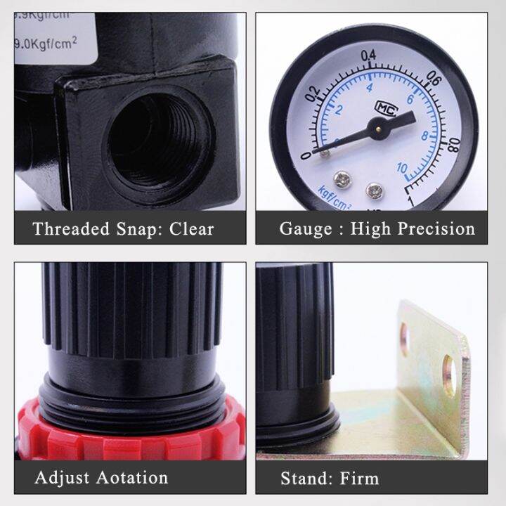 ar2000-1-4-air-pressure-regulator-control-compressor-pump-gas-regulating-treatment-units-with-gauge-adjustable