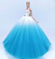 case for barbie doll clothes Princess dress trailing wedding bride marriage dress for barbie accessories toys house ornaments