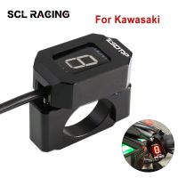 SCL Racing Motorcycle Digital Gear Indicator LED Dispalay Shift Level Sensor For Kawasaki Z300 ER6N Ninja 300 Z1000 Z800 Z750 TV Remote Controllers