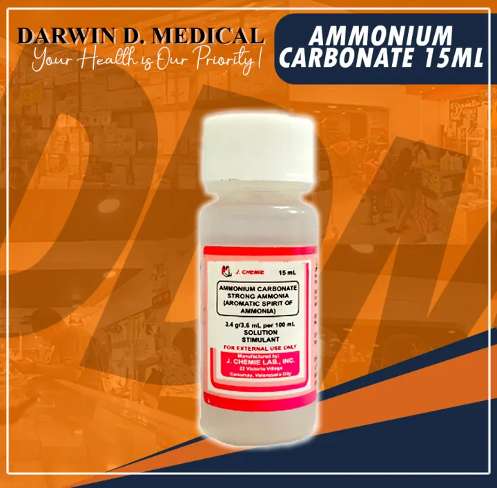 AMMONIUM CARBONATE (AROMATIC SPIRIT OF AMMONIA) 15ML Lazada PH