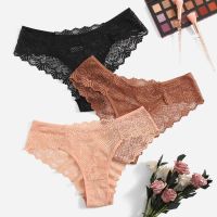 【Ready Stock】 ❀ C15 FAROLY Women Panties Transparent Underwear Lace Soft Briefs Lingerie