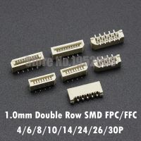 50PCS 1.0mm FPC/FFC Connector LCD Flexible Flat Cable Socket Double Row SMD Type