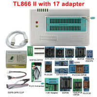 TL866II Plus Minipro Programmer V11.11 Universal TL866 Nand Flash AVR PIC Bios +37 PCS Adapter with TSSOP168 Smart Chips