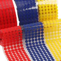 100pcs 10mm Multicolor Adhesive Fastener Tape Dots Nylon Sticky Hook And Loop Dot Sticker Double Sided Round Self-Adhesive