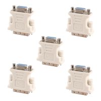 5X DVI Male Adapter (DVI - D 24 1) to Female VGA (15-Pin)