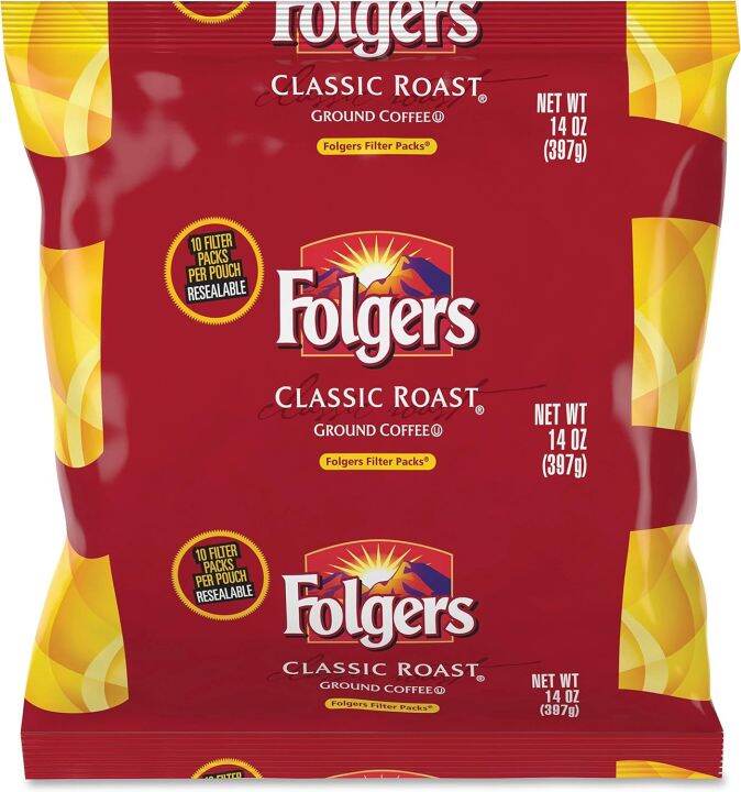 Folgers Coffee Filter Packs, Classic Roast (397g) Lazada PH