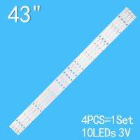 4PCS/LOT Backlight strip 10lamp For 43inch LED43HD580 RH43-D4302X-01A-DL HL-430-4X10 LED43HD310 PB12D830173BL042-002H D44302X J