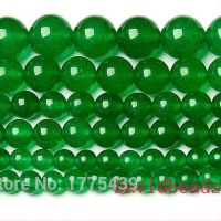 Factory Price Natural Stone Green Jadee Round Loose Beads 4mm 6mm 8mm 10mm 12MM Pick Size for Jewelry Making