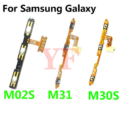 Untuk Samsung Galaxy M10S M30S M11 M21 M31 M21S M02S M10 20 30 40 Kuasa Pada ปิดสายเคเบิลงอได้ปริมาณสวิตช์สายเคเบิลงอได้อะไหล่สมาร์ทโฟน