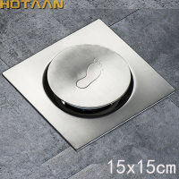 2021Free Shipping 15*15cm Square Stainless Steel Shower Floor Drain Bathroom Water Anti-odor Bounce dreno de assoalho banheiro