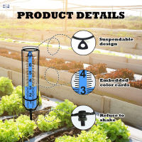 เครื่องวัดน้ำฝนในสวน PDD อ่านง่ายเครื่องวัดปริมาณน้ำฝนรูปทรงหลอดสำหรับวัดปริมาณน้ำฝนในฟาร์มในสวน