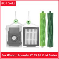 :{”》สำหรับ Irobot Roomba I7 E5 E6 I3ชุด I4เครื่องดูดฝุ่นหุ่นยนต์อุปกรณ์ทดแทนตัวกรอง Hepa แปรงม้วนผมถุงหูรูด