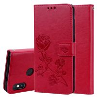 ✣ Rose Flower Leather Flip Case For Xiaomi Redmi Note 5 Pro Cover Card Holder Wallet Case For Redmi Note 5 Note5 Pro Phone Coques