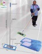 Cây lau nhà công nghiệp mâm inox siêu tiện dụng