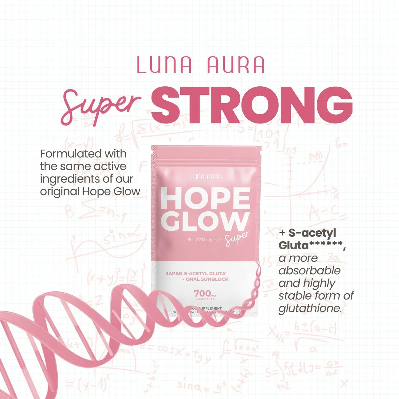 ONHAND LUNA AURA HOPE GLOW Glutathione SUPER BIGGIE SUPER MINI HOPE GLOW  SKIN PRO | Lazada PH
