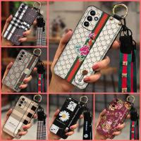 Phone Holder Simple Phone Case For Samsung Galaxy A82 5G/Quantum2/SM-A826S Soft Wristband silicone armor case cartoon