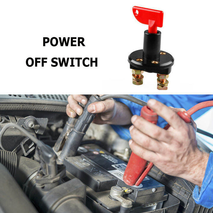 24V 400A Car Battery Switch Power Isolator Cut Off Switch Removable