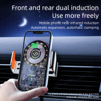 Car Phone Holder 15W Air Vent Clip for Mobile Phone Holder Stand Car Phone Stand For Car Outlet Mount Car Cell Phone Support