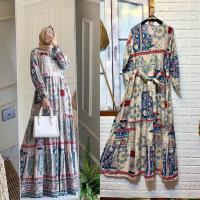 ชุดเดรส Elita Dress - Gamis Homedress + เข็มขัด Free Belt - Isylla.id สําหรับผู้หญิง