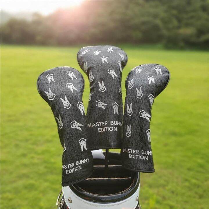 new-golf-club-cover-bunny-smiley-putter-cover-1-3-5-ut-driver-fairway-woods-hybird-cover-pu-leather-head-covers