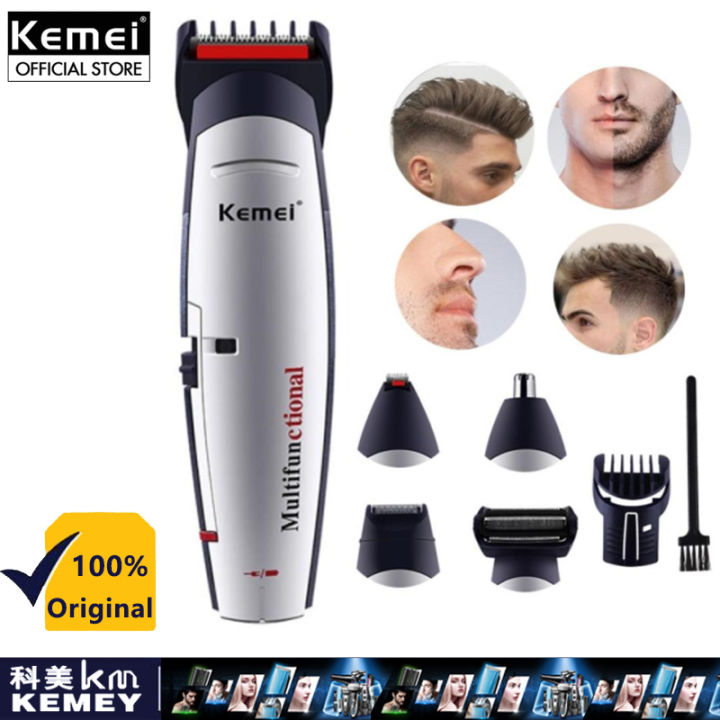 Kemei KM-560 5 in 1 Portable Electric Hair Trimmer Professional Nose Body Hair  Cutter Set Machine Razor for Home Shop 