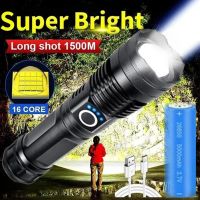 2023﹉ High Power XHP100 Led Flashlight Rechargeable 4 Core Torch Zoom Usb Hand Lantern For Camping Outdoor Emergency Use