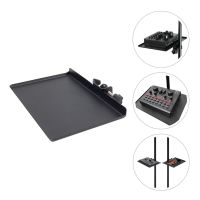 Microphone Stand Tray Sheet Music Recording Holder Rack Shelf Audio Phone Clamp On Accessories Mic Clip Mixers Live