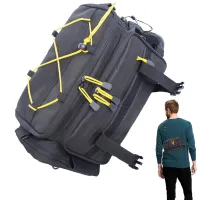 Tackle Bag Fishing Storage Pack With Rod Holder Multifunctional Fishing Tackle Equipment Bag With D-Rings Sling Tool Bag