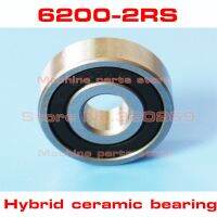 ﺴ₪◑ Radial 6200RS S6200 2RS 10x30x9 10x30x9Mm Stainless Steel Hybrid Ceramic Ball Bearing Si3N4 Bike Hub Part