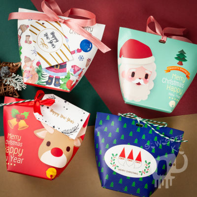 🎄 กล่องของขวัญ/ถุงกระดาษ/ถุงของขวัญ 1 แพ็ค (3ใบ) คริสต์มาส ปีใหม่❄ Merry Christmas Happy New Year